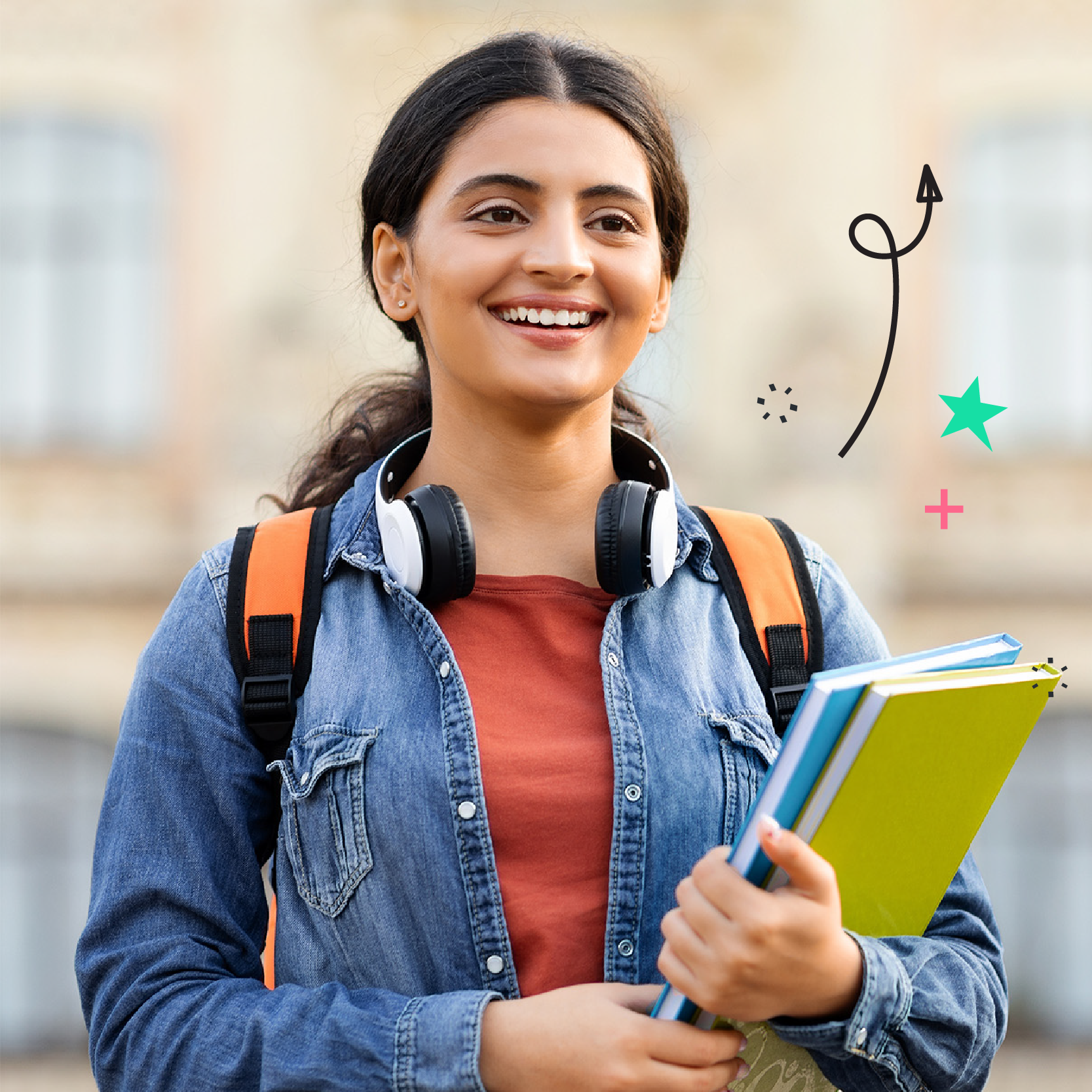 Generate education hero doodle