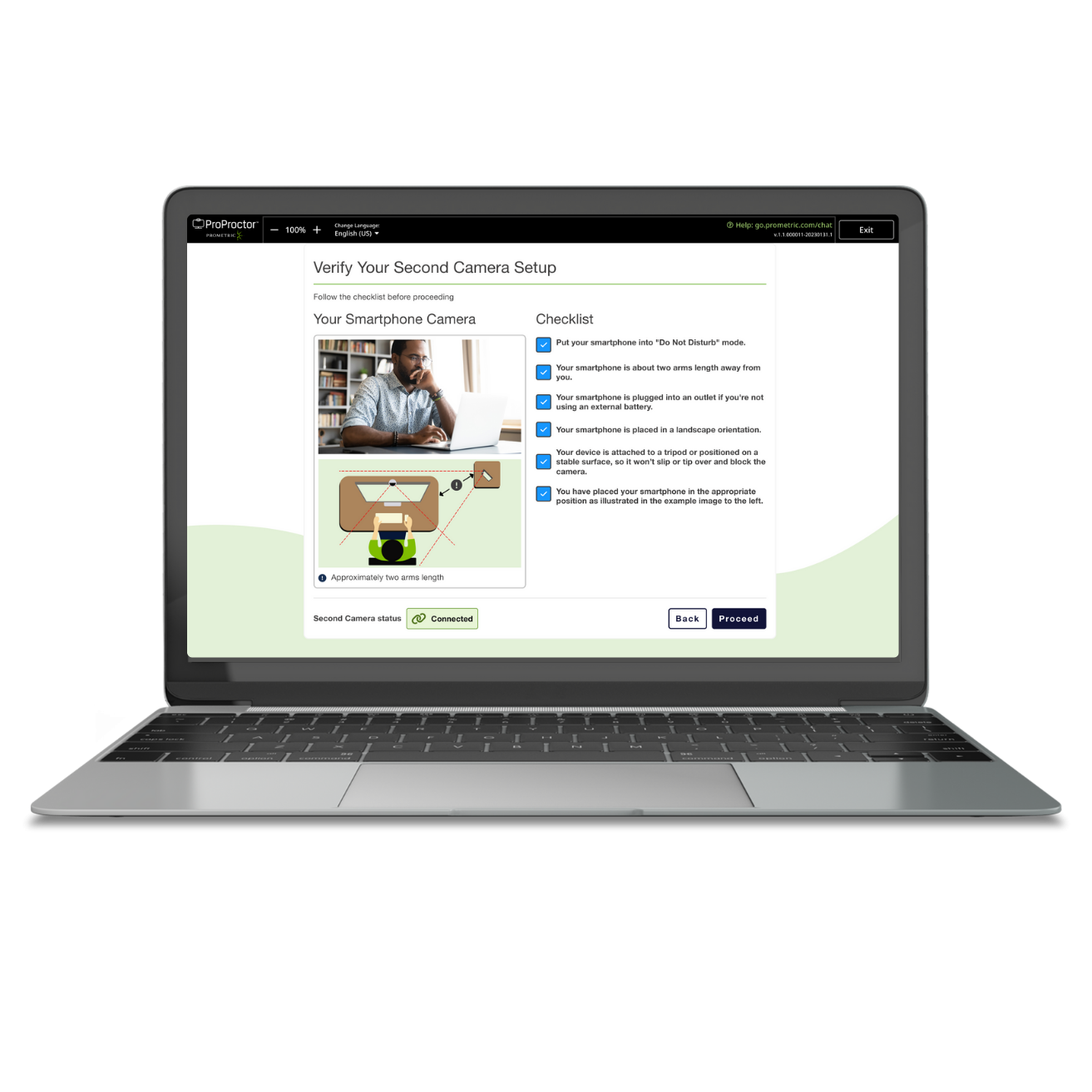 Second camera screen